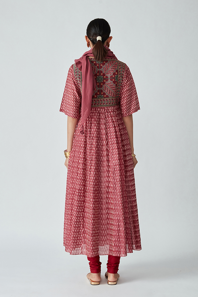 Adonis handloom Ikat kurta set